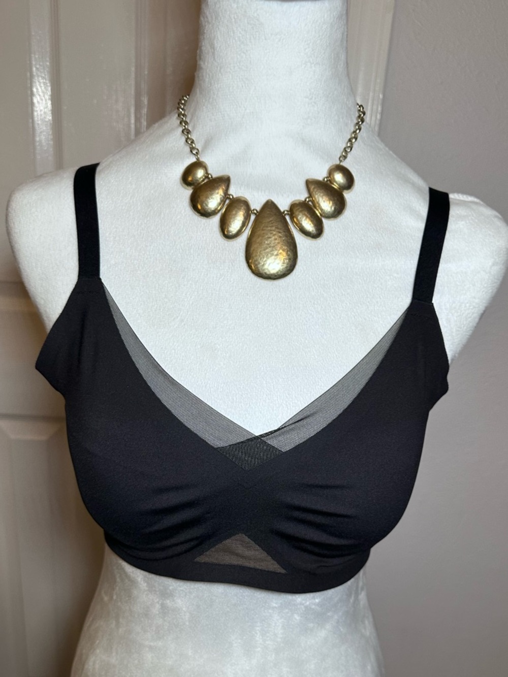 Honeylove Crossover Bra Size Medium Black